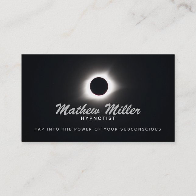 Cartões de visitas Hypnotist Slogans (Frente)