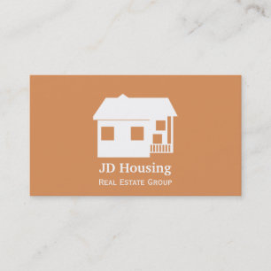 cartões de visitas imobiliários com castanho de 