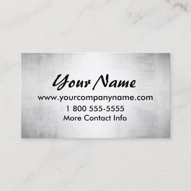 Cartões de visitas indestrutíveis do olhar de aço (Frente)