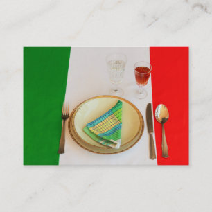 CARTÕES DE VISITAS ITALIANOS DO COZINHAR