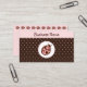 Cartões de visitas Ladybug (Frente/Verso In Situ)