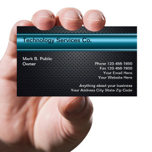 Cartões de visitas legal da tecnologia