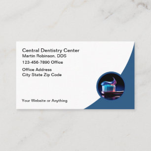 Cartões de visitas legal de Dentista Moderno