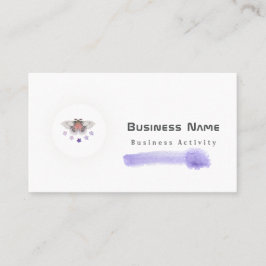 Cartões de visitas Lilaz com cor d'água mínima do