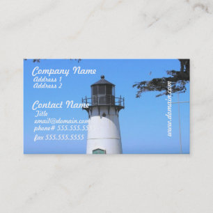 Cartões de visitas litorais do farol
