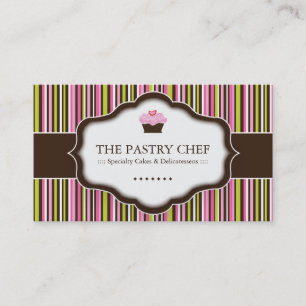 Cartões de visitas lunáticos da padaria