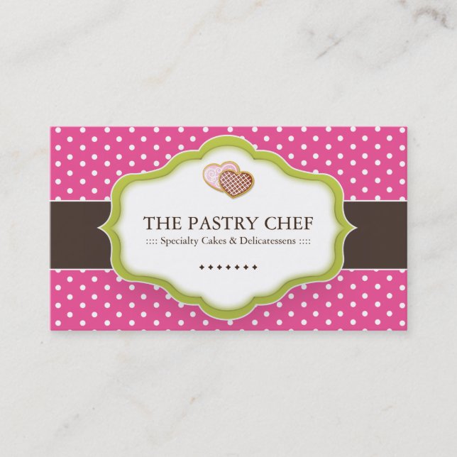 Cartões de visitas lunáticos da padaria (Frente)