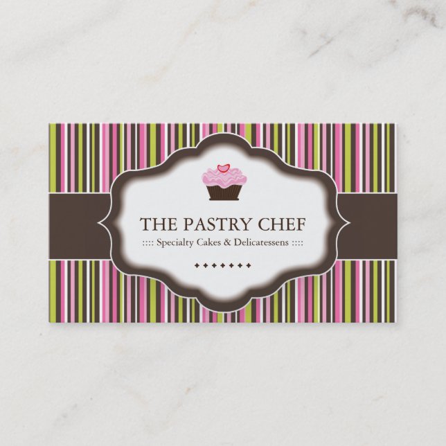 Cartões de visitas lunáticos da padaria (Frente)