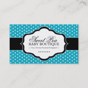 Cartões de visitas lunáticos do boutique do beb