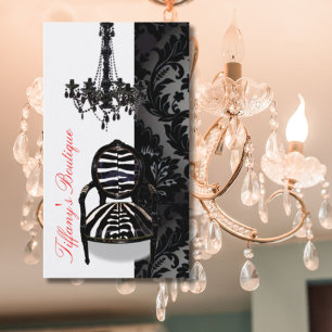 Cartões de visitas luxuosos do boutique do