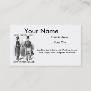 Cartões de visitas maçónicos