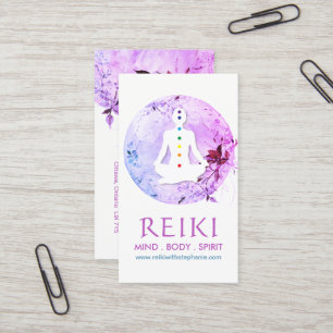 Cartões de visitas Mágicas Moon Chakra e Reiki