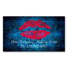 Cartões de visitas magnéticos para maquilhadores