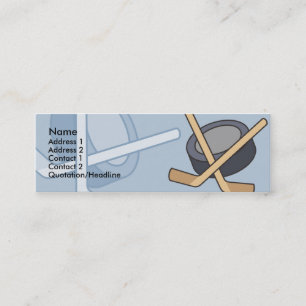 Cartões de visitas magros do jogador de hóquei d