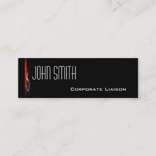 Cartões de visitas magros vermelhos da fonte