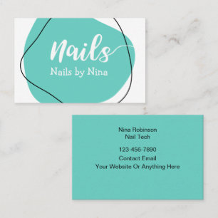 Cartões de visitas Manicuristas da Tendy Nail