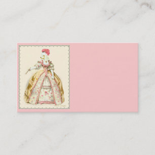 Cartões de visitas Marie Antoinette do Poodle Bra