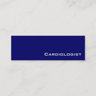 cartões de visitas marinhos de cardiologistas bran