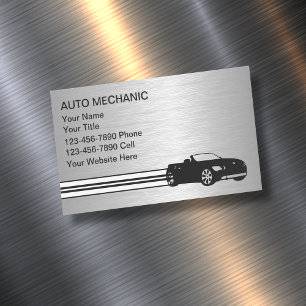 Cartões de visitas Mecânicos Automotivos