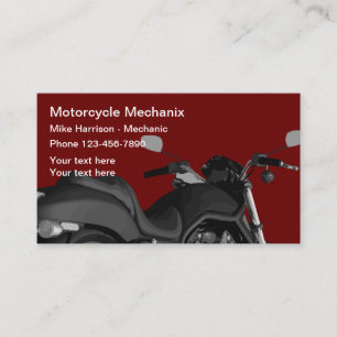 Cartões de visitas Mecânicos De Tema De Motocicl