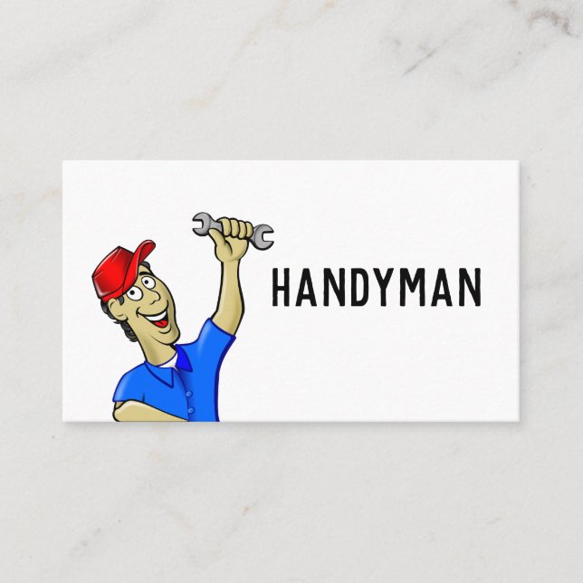 Cartões de visitas MECÂNICOS HANDYMAN (Frente)