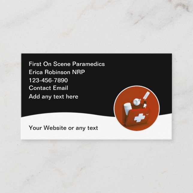 Cartões de visitas Médicos de Parâmetros EMS Simpl (Frente)