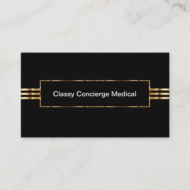 Cartões de visitas Médicos do Classy Concierge (Frente)