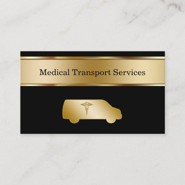 Cartões de visitas médicos do transporte (Frente)