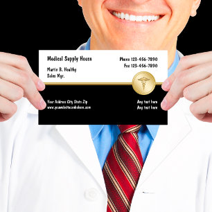 Cartões de visitas médicos elegantes
