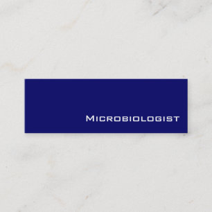Cartões de visitas Microbiólogos brancos marinho