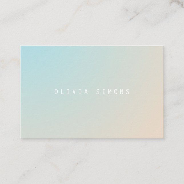 Cartões de visitas minimalistas (Frente)