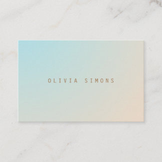 Cartões de visitas minimalistas