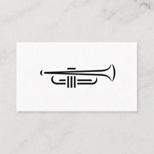 Cartões de visitas mínimos de logotipo de trompe