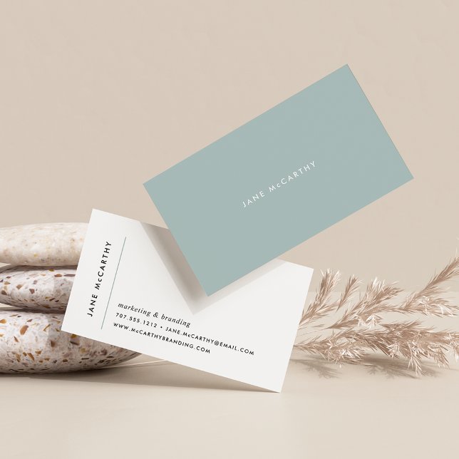 Cartões de visitas mínimos modernos | Sage (Criador carregado)