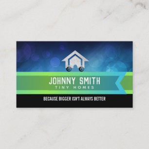 Cartões de visitas minúsculos dos slogan das cas