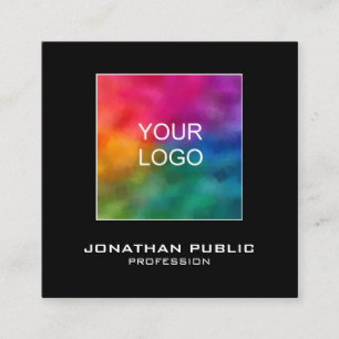 Cartões de visitas modernos Adicionar Carregue seu