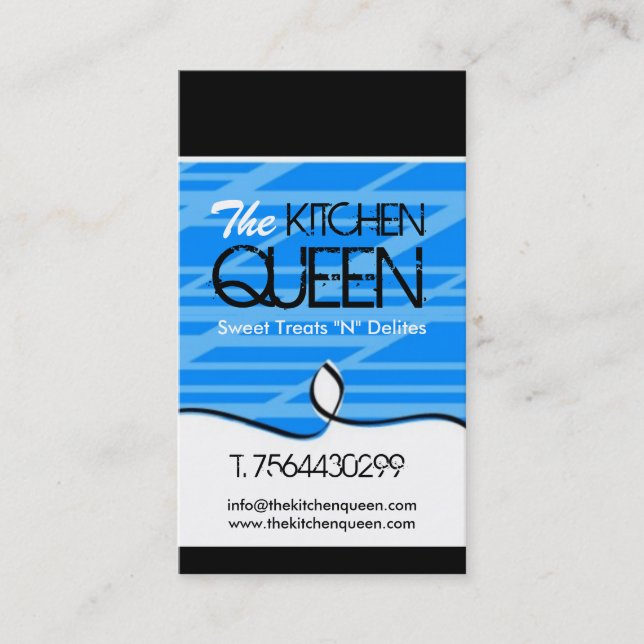 Cartões de visitas modernos da padaria (Frente)