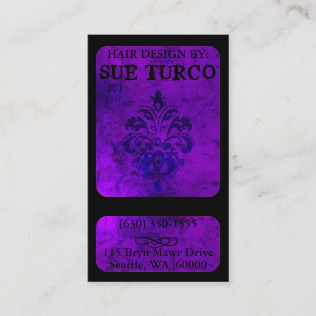 Cartões de visitas modernos de gama alta (Frente)