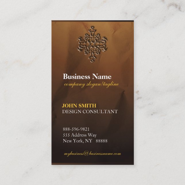 Cartões de visitas modernos de gama alta elegantes (Frente)