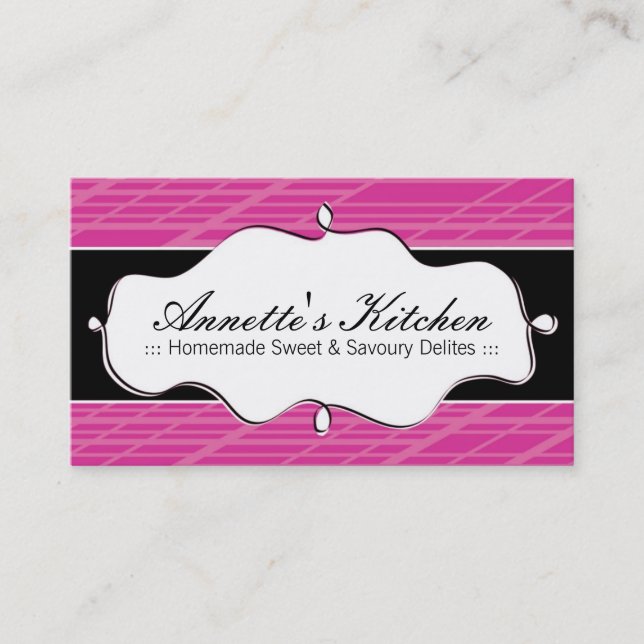 Cartões de visitas modernos do cozinheiro chefe (Frente)