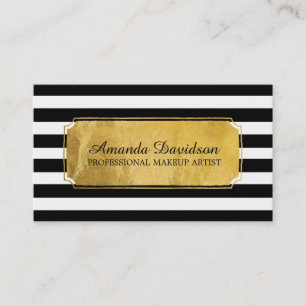 Cartões de visitas modernos do maquilhador