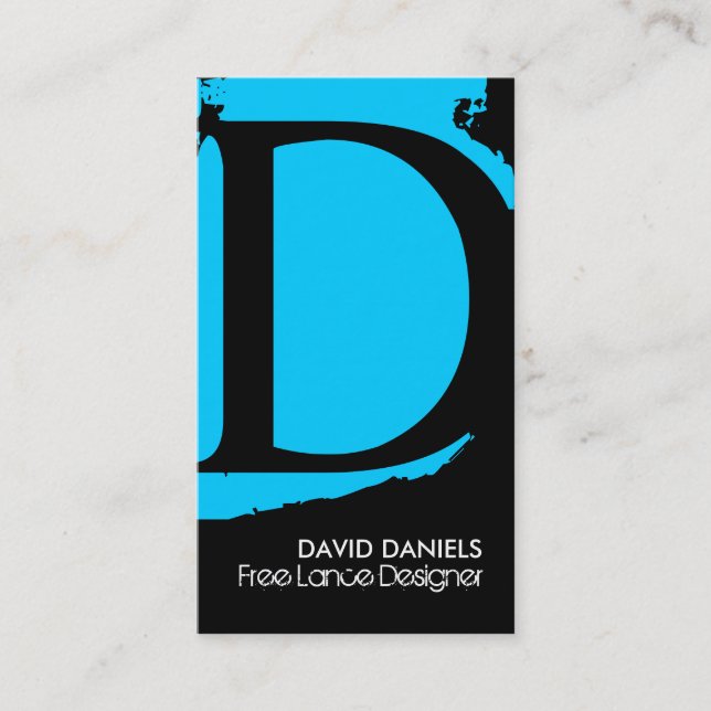 Cartões de visitas modernos do monograma (Frente)