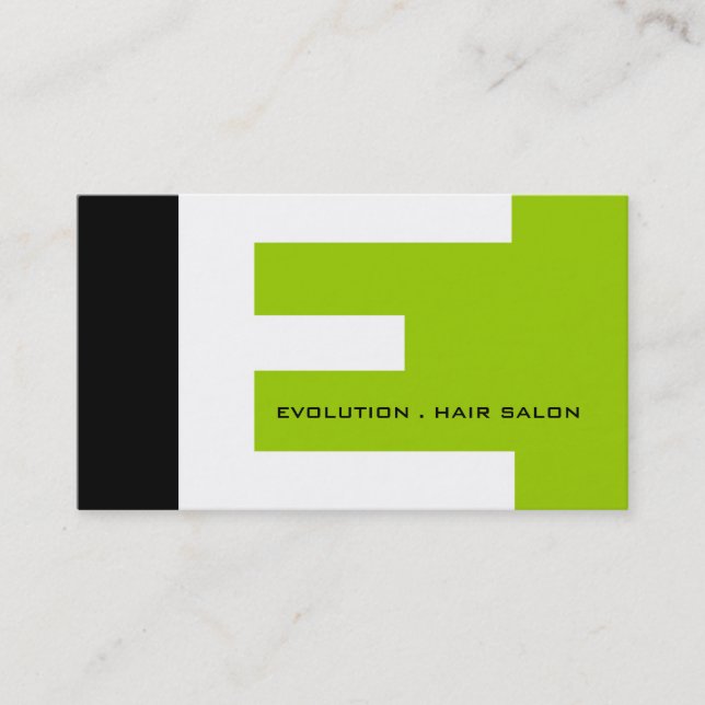 Cartões de visitas modernos do monograma (Frente)