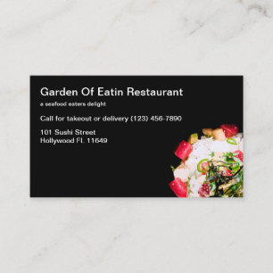 Cartões de visitas Modernos do Restaurante Sushi 