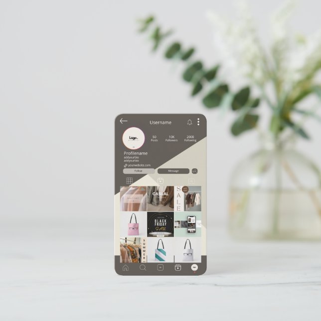 Cartões de visitas Modernos Profissionais | Design (Em pé/Frente)