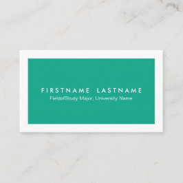 Cartões de visitas modernos simples do estudante