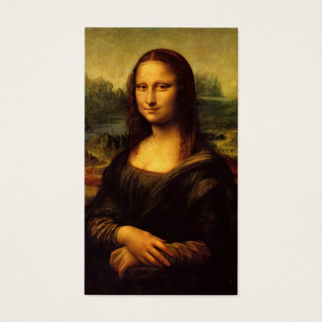 Cartões de visitas Mona Lisa personalizáveis (Frente)