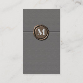 Cartões de visitas monogramas