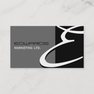 Cartões de visitas Monogramas exclusivos