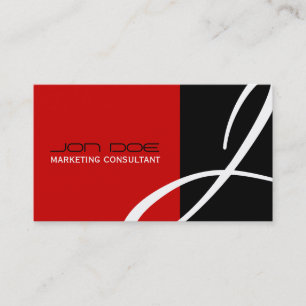 Cartões de visitas Monogramas exclusivos